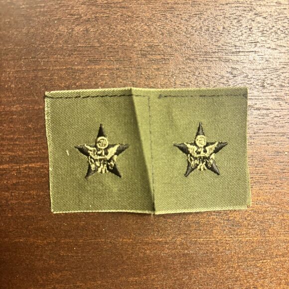 VTG New US Army Officer General Staff Insignia Cloth OD Subdued Sew On BDU Y2K - Picture 9 of 11
